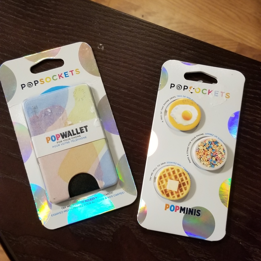 Popsocket minipop and popwallet